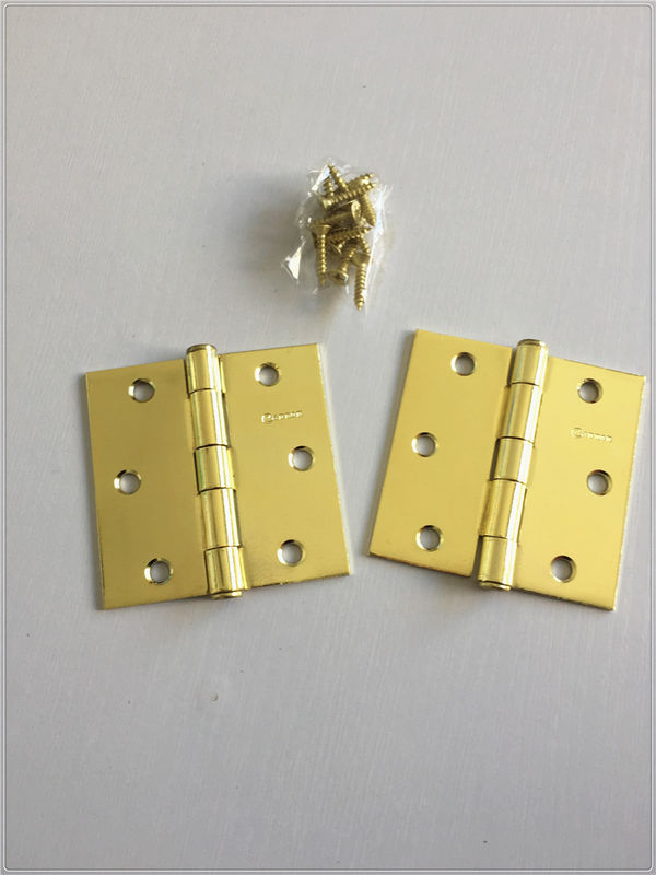 Golden Plated Kitchen Hinges Screws Type Beautiful Design