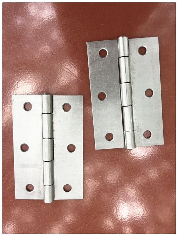 ISO9001 Heavy Duty Metal Door Hinges Unpolished Treatment Customized