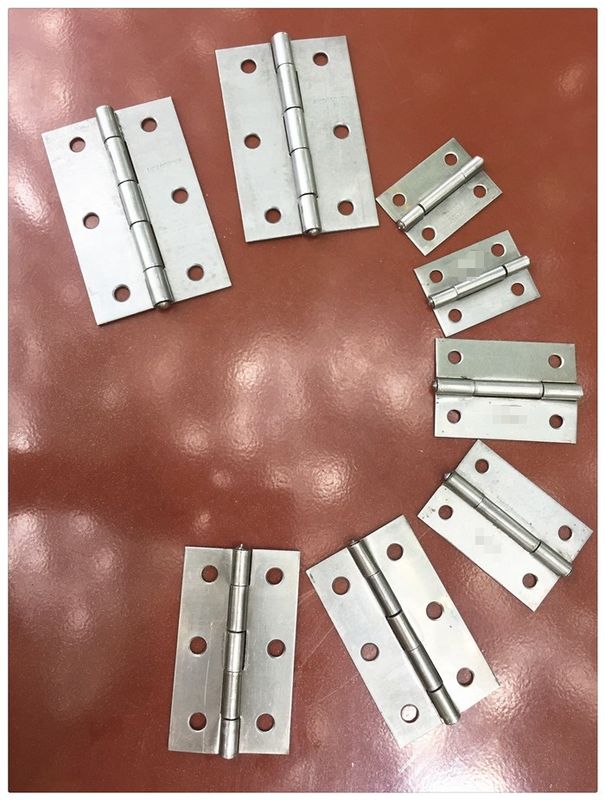 Locked Pin Bulk Packing Metal Door Hinges With Screws Unpolished Bright