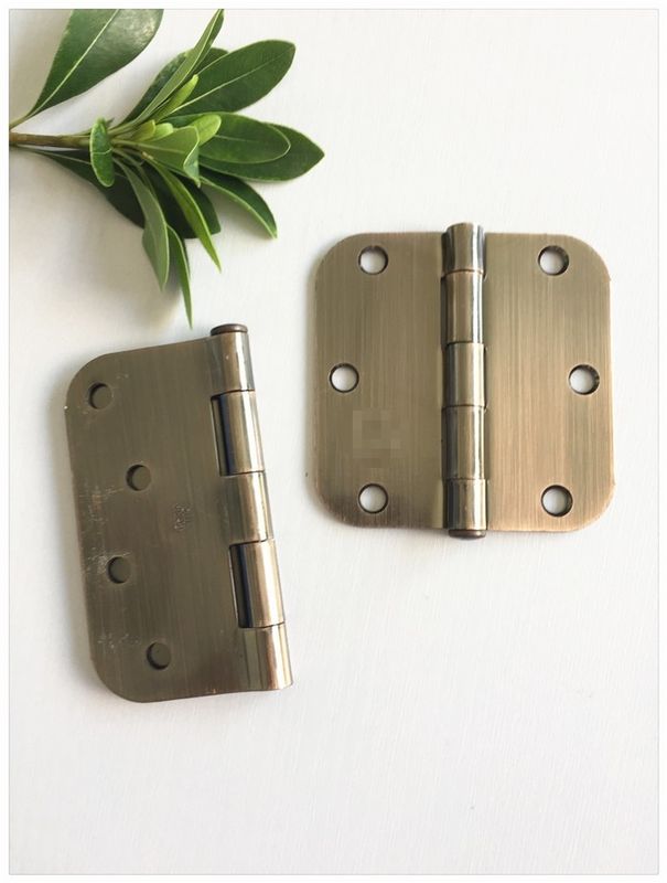 Round Corner Exterior Door Hinges Security Antique Copper 3 0mm