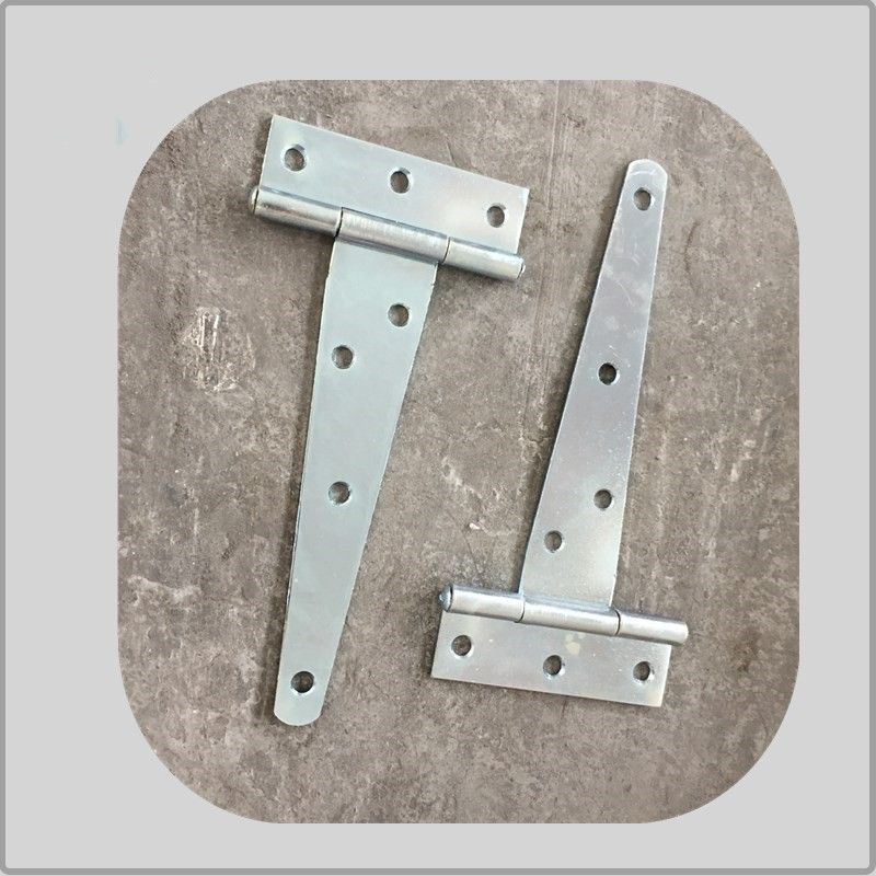 Decorative 4 Inch T Strap Hinges Unpolish Color High Performance White