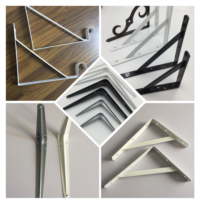 Adjustable Angle Decorative Metal Shelf Brackets / Shelving Brackets