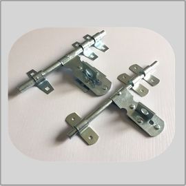 Nickel Plated Lockable Door Bolt , External Door Latch  White Zinc Surface Polish