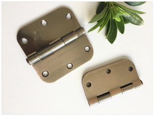 Oil Resistance High Security Door Hinges High Durability Bright Brass Plated