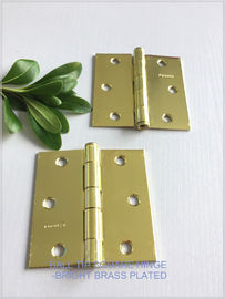Yellow Color Ball Tip Hinges , Heavy Duty Flush Mount Hinges Highly Polished