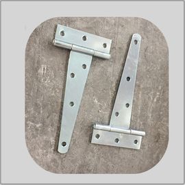 Decorative 4 Inch T Strap Hinges Unpolish Color High Performance White Zinc Plated