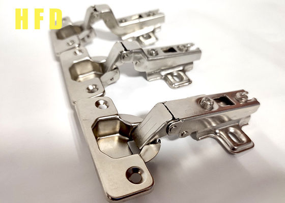 Wardrobe Furniture Hardware Metal Door Hinges Steel Nickel Plated 110 Degree