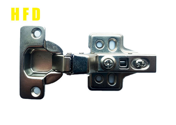 Iron Nickel Plated 4 Hole Kitchen Cabinet Door Hinges 110 Degree