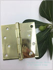 4&quot; Polished Bright Heavy Duty Swinging Door Hinges Square Type