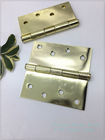 4&quot; Polished Bright Heavy Duty Swinging Door Hinges Square Type
