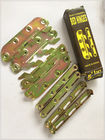 Yellow Zinc Color Screw Hook Hinge , 6 Inch Strap Hinges Customized Size