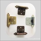 Self Closing Commercial Spring Loaded Door Hinges For Furniture Hardware Bright Brass Plated
