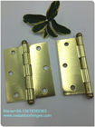 Yellow Color Ball Tip Hinges , Heavy Duty Flush Mount Hinges Highly Polished