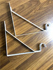Color Powder Coating Decorative Shelf Brackets White Color Steel Heavy Duty With Hook
