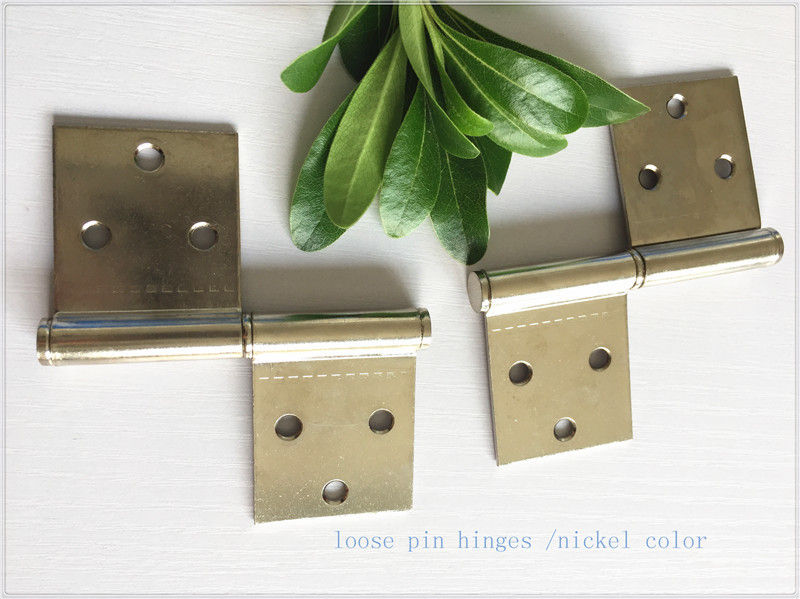 Removable Lift Off Cabinet Hinges  Folding Middle East Type Two Pieces Small Nickel Plated