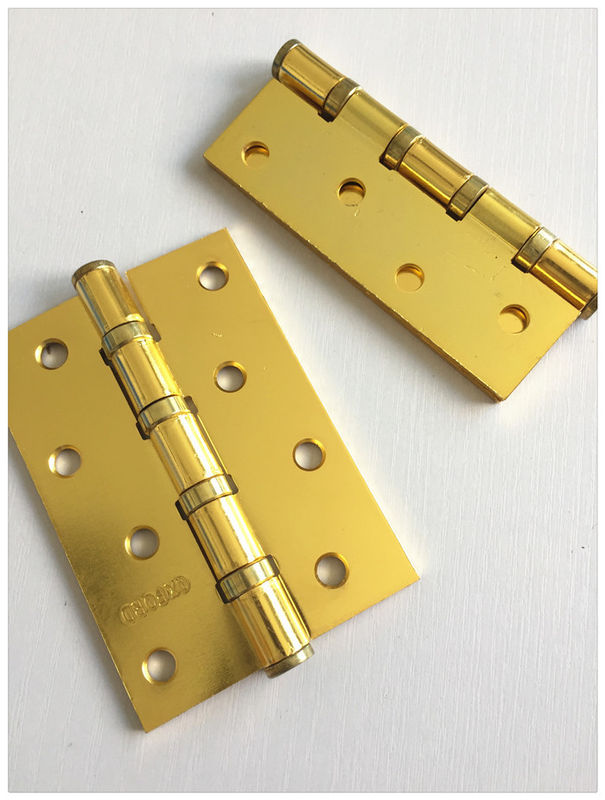Golden Plated4  Ball Bearing Driveway Gate Hinges Loose Pin Lift Off Type