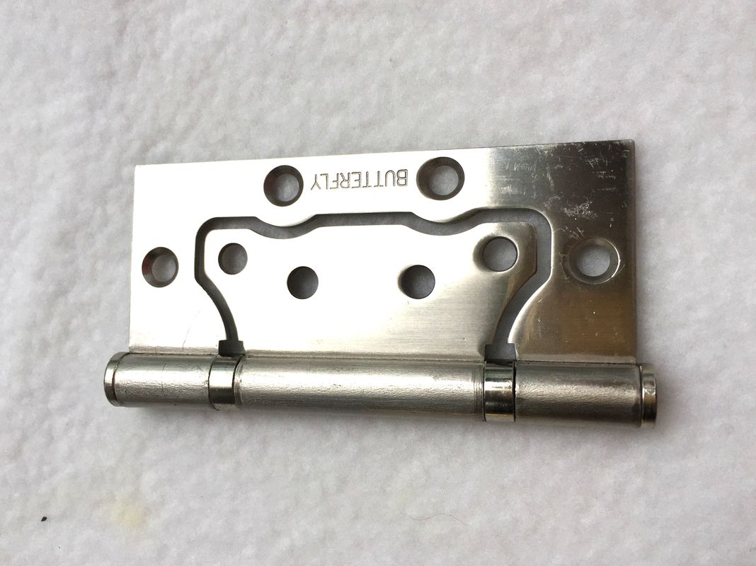 Metal Type Nickel Color Door Butt Hinge 2 Ball Bearing 4 Inch Polished