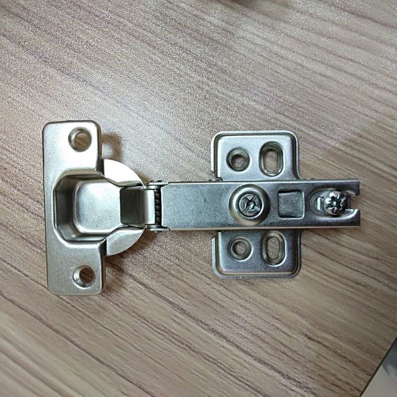 Full Inset Two Way Metal Self Closing Cabinet Hinges 80G Mirrored