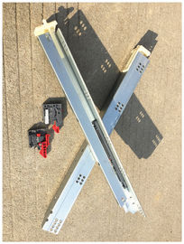 1.4*1.4mm Undermount Drawer Slides , Kitchen Cabinet Drawer Slides Push To Open