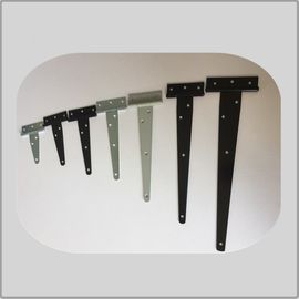 Decorative 4 Inch T Strap Hinges Unpolish Color High Performance White Zinc Plated