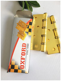Flat Tip Heavy Duty Door Hinges Golden Plated  With Screws Inner Box