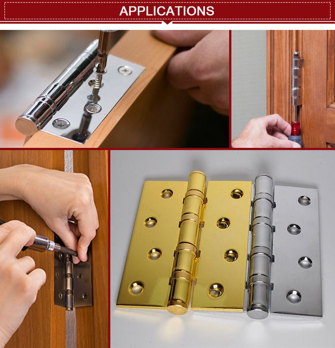 Elegant Outlook High Security Hinges , Anti Slam Exterior Door Hinges